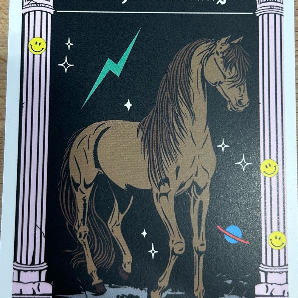 Dressed in LALA Mustang Tarot Card